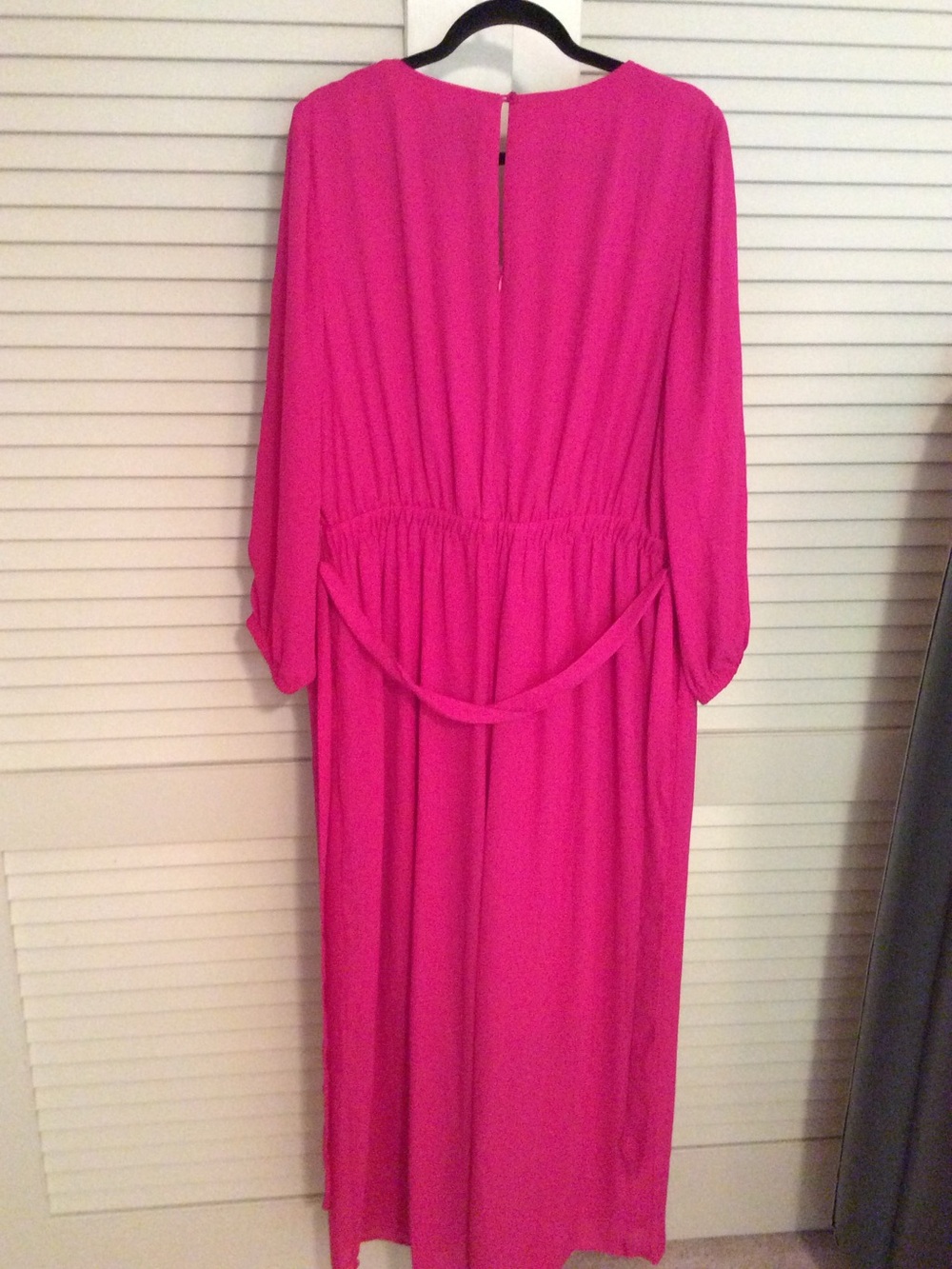 Lane Bryant Beauticurve Collection Hot Pink V-Neck Jumpsuit size 18 - Picture 4 of 10